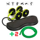 Revoflex Xtreme com 2 Pares de Elásticos, Exercícios Abdominais e Resistência Ajustável, Equipamento Portátil Para Treino em Casa – Marca Lorben