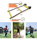 Kit Funcional Agilidade 10 Cones + 10 Pratos + Escada + Corda De Pular Para Treino Completo