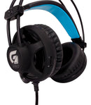 Fone de Ouvido Gamer Fortrek Headset H2 Pro Over LED Azul Cor Preto para PC
