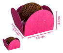 100 Forminhas Para Doces 4 Pétalas Brigadeiro Aniversár Pink
