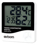 Termohigrômetro Digital Exbom FEPRO-MUT50 Medidor de Temperatura e Umidade com Relógio e Alarme
