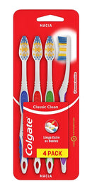 Escova Dental Colgate Classic Clean Com 4 Unidades