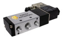 Válvula Pneumática Solenoide 5/2 Vias Retorno Mola 1/4 12v