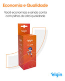 Kit Pilhas de Zinco ELE000000082342 do Tipo AAA Palito 1,5V Caixa 40 Unidades Elgin