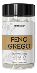 Feno Grego 60 Caps Premium Original 100% Natural- Natunéctar - Sem Sabor