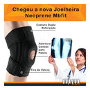 Joelheira Compressão articulada partelar tensor ajustavel MBFit Preta