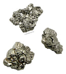 Kit 3 Mini Pirita Bruta Cristal Pedra Natural Prosperidade