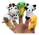 Fantoches Brinquedo Infantil Animais Mão Dedo - Kit 10 Peças