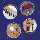 Pingente De Seda Tassel - Franja - Dourado - C/50 Nybc