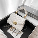 Bolsa Feminina Pequena Fashion Transversal Luxo Bolsinha Cor Branco