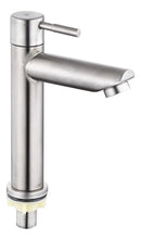 Torneira Baixa Pia Banheiro Lavabo Inox Aço Escovado Bancada Acabamento Fosco Cor Prateado - Camperluz