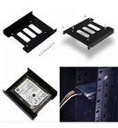 2x Adaptador Suporte Ssd Hd 2.5 P Baia 3.5 Metal 8 Parafusos