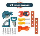 Maleta De Ferramentas Infantil 3 Em 1 Multi Montagens