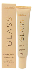 Primer Facial Glass Ruby Rose Smooth Blur Uniforme Acetinado Tom do primer Incolor