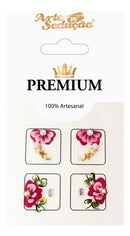 Kit 40 Adesivos De Unhas Arte Sedução Premium Decoração Unha Nail Art Manicure