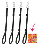 Guia De Contenção Banho E Tosa Pet Shop Premium Kit 4 Unid Cor Preto TOP10PET com Regulagem de Tamanho