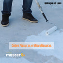 Tinta Emborrachada Masterfix 4kg Impermeável Flexível Acabamento Fosco Cor Branco 3.6 L