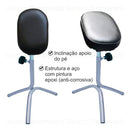 Mbm Decor Suporte Tripé Manicure Apoio Pernas Para Pedicure Almofada Negro