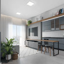 Painel Led Alu 18w 4000k Emb. Quadrado 110v/220v 22cm Avant Estrutura Branco