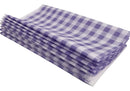 10 Toalhas Tnt Xadrez Festa Decoracao - 70x70cm Divers Violeta