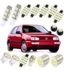Kit Lampadas Led Golf Polo Hatch Pingo Teto Placa Ré Torpedo - Branca Golf Polo