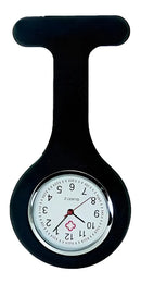 Relógio Lapela Preto Bolso Profissionais Saúde Jaleco Broche