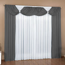 Cortina Malu 3 Metros X2,80 Sala Quarto Janela Po Cinza/Branco