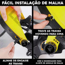 Protetor Facial Com Tela De Aço Para Roçadeiras Motosserras