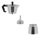 Cafeteira Italiana Moka 300ml 6 Xícaras Original Premium Prateado