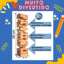 Jogo Caiu Perdeu Torre Madeira Equilíbrio Brinquedo Pais & Filhos