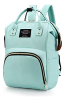 Mochila Maternidade Bolsa Térmica Bebê Menino Menina Cor Verde-água