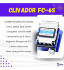 Kit Ferramentas Fibra Óptica Ftth Profissional 15 Peças 10km Preto