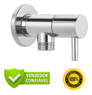 Registro Torneira Abs Cromado 1/2 P Cromado pino Aço inox