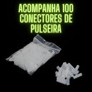 Kit 100 Pulseiras Neon Balada Brilho Fluorescente Festa