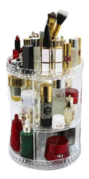 Organizador De Maquiagem Diamante Acrílico Giratório 360º G