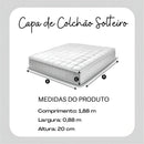 Capa De Colchão De Malha Gel Gramatura 55 Zíper Reforçado