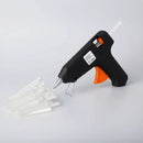 Pistola Cola Quente Grande Artesanato + Bastao Grosso 60w Preto