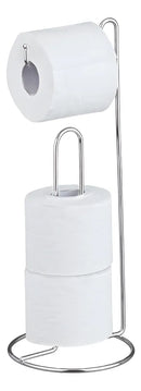 Passerini suporte porta papel higiênico banheiro 14.5x35cm prateado cromado
