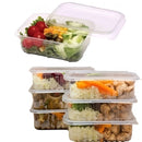 Pote Descartável 500ml Freezer Microondas Marmita 25 Unid Cor Transparente