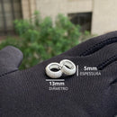 Brinco Prata 925 Argola Masculino Cravejado Zircônia Banhado Cor Prateado