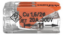 10 Pç Conector Wago Emenda 2 Vias Fios Cabos 4mm Mod 221-412