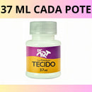 Kit Tinta Fosca Para Tecido 37 Ml Dac 35 Cores Arte Escolar