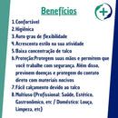 Luvas descartáveis UniGloves Clássico cor rosa tamanho PP de látex com pó x 100 unidades