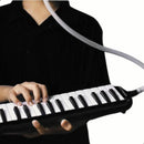 Escaleta 32 Teclas Instrumento De Sopro Gaita teclado Com Capa Melodica Infantil Preta Bertô Mangueira e Bocal