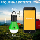 Kit 3 Lâmpadas Camping Led Pesca Barraca Lanterna Pilha Top Cor Sortida