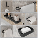 Kit Acessórios Para Banheiro Várias Cor Preto fosco