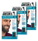 Kit 3x Grecin 5 Gel Barba Bigode 28g Castanho Escuro M-100