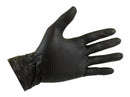 Luvas Nitrilicas Talge cor preto tamanho M com 100 unidades