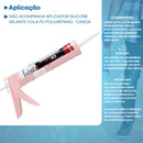 Kit 4 Unid Selante Poliuretano Cola Adesivo Pu 40 Cibra Flex Preto Mais Vendido