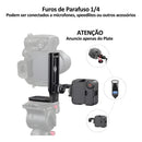 Plate Tripé Gimbal Câmera Na Vertical L Suporte Alumínio